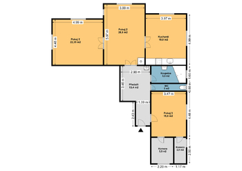 Prodej bytu 3+1 v osobním vlastnictví 114 m², Liberec