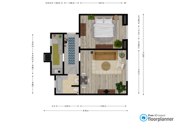 Prodej bytu 1+1 v osobním vlastnictví 55 m², Praha 7 - Holešovice
