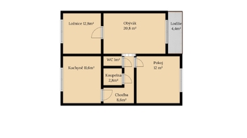 Prodej bytu 3+1 v osobním vlastnictví 70 m², Stráž pod Ralskem