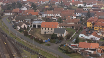 pohled z dronu foto 1 - Prodej domu 1313 m², Vranovice