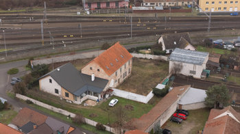 pohled z dronu foto 2 - Prodej domu 1313 m², Vranovice