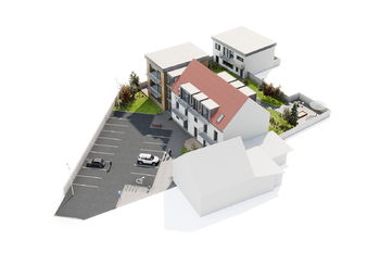 vizualizace jihozápadní pohled - Prodej domu 1313 m², Vranovice