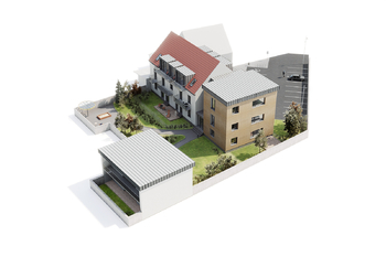 vizualizace severovýchodní pohled - Prodej domu 1313 m², Vranovice