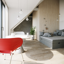 vizualizace interiéru - Prodej domu 1313 m², Vranovice