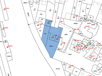 snímek z katastrální mapy - Prodej domu 1313 m², Vranovice
