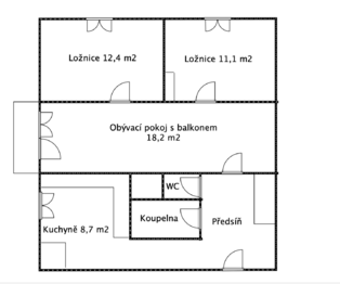 Prodej bytu 3+1 v osobním vlastnictví 67 m², Hlubočky