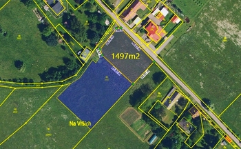Prodej pozemku 1497 m², Tatobity