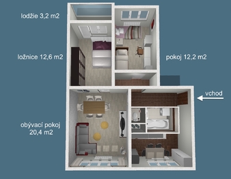 Prodej bytu 3+1 v osobním vlastnictví 75 m², Ostrava