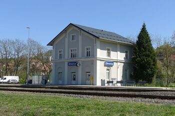 Vlakové nádraží Otvovice.   - Pronájem bytu 3+1 v osobním vlastnictví 140 m², Otvovice