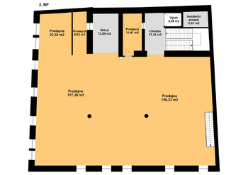 Prodej obchodních prostor 710 m², Kadaň