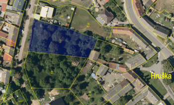 Ortofoto mapa parc. 22 - Prodej domu 125 m², Hruška