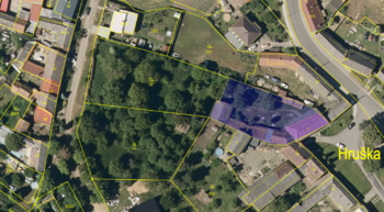 Ortofoto mapa parc. č. st. 78 - Prodej domu 125 m², Hruška