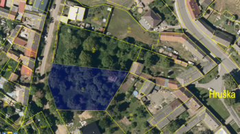 Ortofoto mapa parc. 21 - Prodej domu 125 m², Hruška
