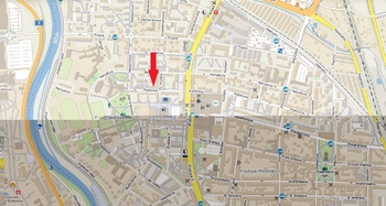 mapa - Pronájem bytu 2+1 v osobním vlastnictví 53 m², České Budějovice