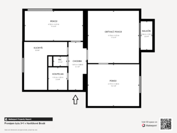 Pronájem bytu 3+1 v osobním vlastnictví 67 m², Havlíčkův Brod