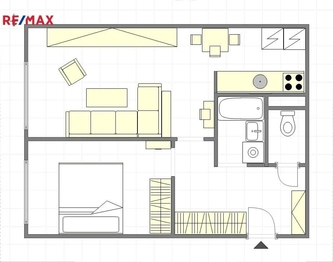 Prodej bytu 2+kk v osobním vlastnictví 43 m², Praha 4 - Chodov