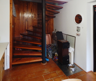 Pohled z kuchyně - Prodej chaty / chalupy 45 m², Kožlany