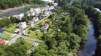Pohled od řeky Ohře - Prodej domu 111 m², Kyselka