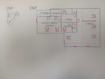 Pronájem kancelářských prostor 130 m², Rudná