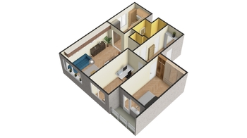 Pronájem bytu 3KK_Radimovická_Praha Chodov - Pronájem bytu 3+kk v osobním vlastnictví 66 m², Praha 4 - Chodov