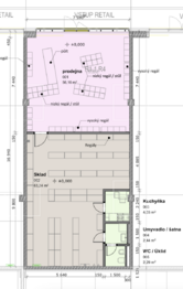 Pronájem obchodních prostor 131 m², Praha 5 - Radotín