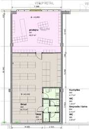 Pronájem obchodních prostor 131 m², Praha 5 - Radotín
