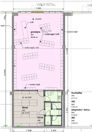 Pronájem obchodních prostor 131 m², Praha 5 - Radotín