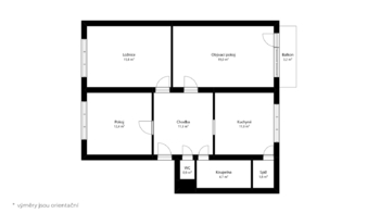 Prodej bytu 3+1 v osobním vlastnictví 86 m², Rapotice