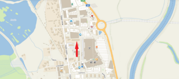 mapa - Pronájem bytu 2+kk v osobním vlastnictví 53 m², České Budějovice