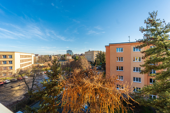 Pohled z okna - Prodej bytu 2+1 v osobním vlastnictví 50 m², Praha 10 - Strašnice