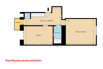 Pronájem bytu 2+1 v osobním vlastnictví 56 m², Praha 3 - Žižkov