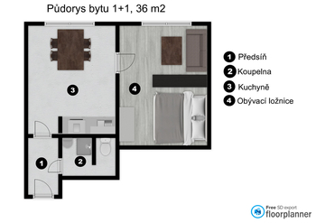 Prodej bytu 1+1 v osobním vlastnictví 36 m², Ústí nad Labem