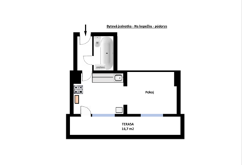 Pronájem bytu 1+kk v osobním vlastnictví 36 m², Praha 8 - Libeň
