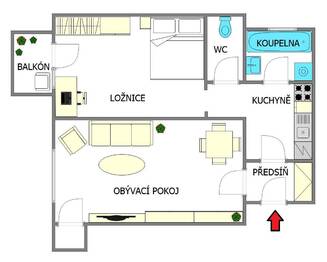 Pronájem bytu 2+kk v osobním vlastnictví 53 m², Praha 1 - Nové Město