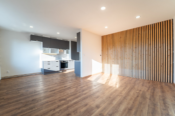 Obývací pokoj s kuchyňským koutem - Pronájem bytu 3+kk v osobním vlastnictví 89 m², Poděbrady