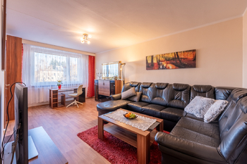 obývací místnost - Pronájem bytu 3+1 v osobním vlastnictví 77 m², Valašské Meziříčí