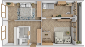 Prodej bytu 3+1 v osobním vlastnictví 65 m², Chrudim