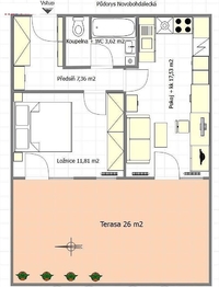 Prodej bytu 2+kk v osobním vlastnictví 40 m², Praha 10 - Michle