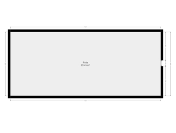 Půdorys půda - Prodej domu 93 m², Sazená