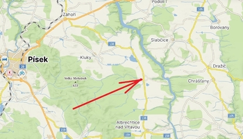 Prodej pozemku 4446 m², Albrechtice nad Vltavou