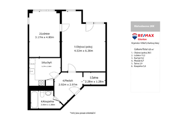 Prodej bytu 2+1 v osobním vlastnictví 66 m², Karlovy Vary