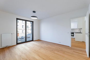 Ložnice. - Pronájem bytu 2+kk v osobním vlastnictví 62 m², Praha 4 - Nusle