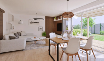 Obývací pokoj s jídelnou - Prodej domu 134 m², Opatovice nad Labem