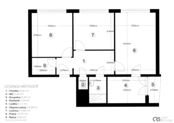 Prodej bytu 3+1 v osobním vlastnictví 66 m², Brno