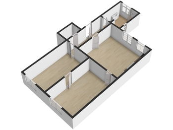 půdorys - Prodej bytu 3+kk v osobním vlastnictví 83 m², Plzeň