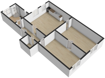 půdorys - Prodej bytu 3+kk v osobním vlastnictví 83 m², Plzeň