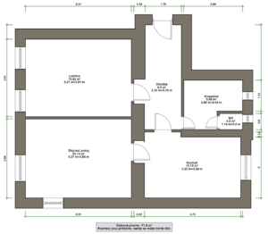 Pronájem bytu 2+1 v osobním vlastnictví 77 m², Roudnice nad Labem