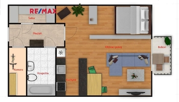 Pronájem bytu 1+kk v osobním vlastnictví 60 m², Praha 5 - Jinonice