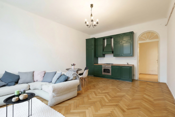 vizualizace kuchyň Schnirchova - Prodej bytu 3+kk v osobním vlastnictví 94 m², Praha 7 - Holešovice