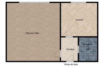 Pronájem bytu 1+1 v osobním vlastnictví 36 m², Tisá